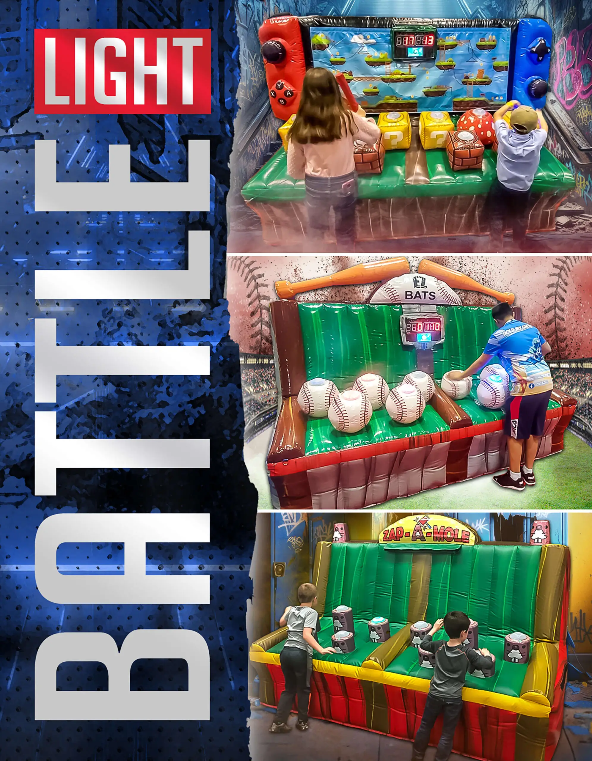 Battle Light IPS interactive inflatable game rental for events in Wheaton IL