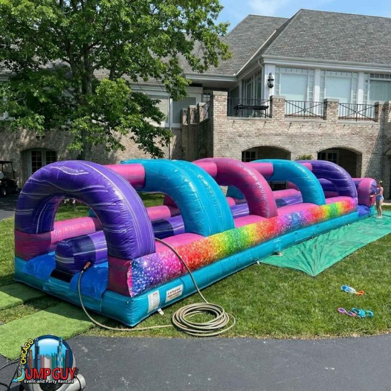 Ft Long Double Lane Glitter Slip n Slide 768x768 rental for Lake Bluff IL events in ZIP code 60044