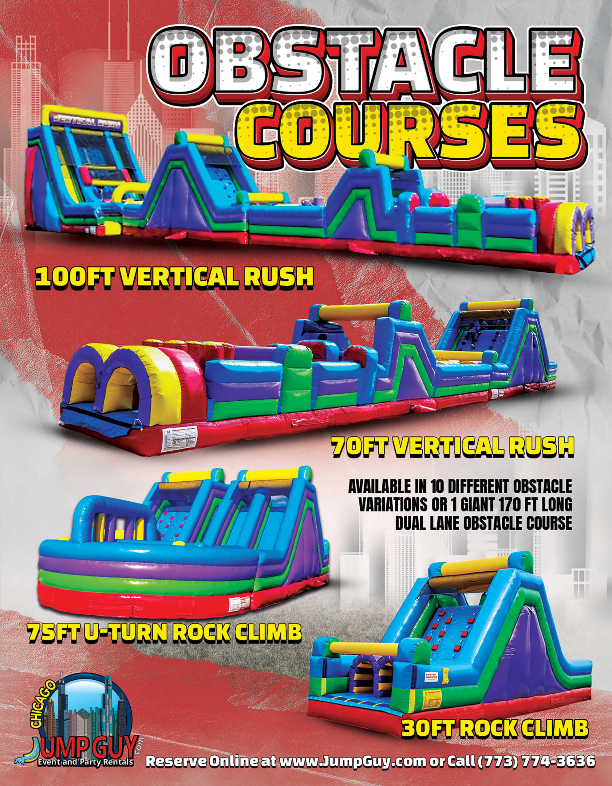 Obstacle Courses rental for Lake Bluff IL events in ZIP code 60044