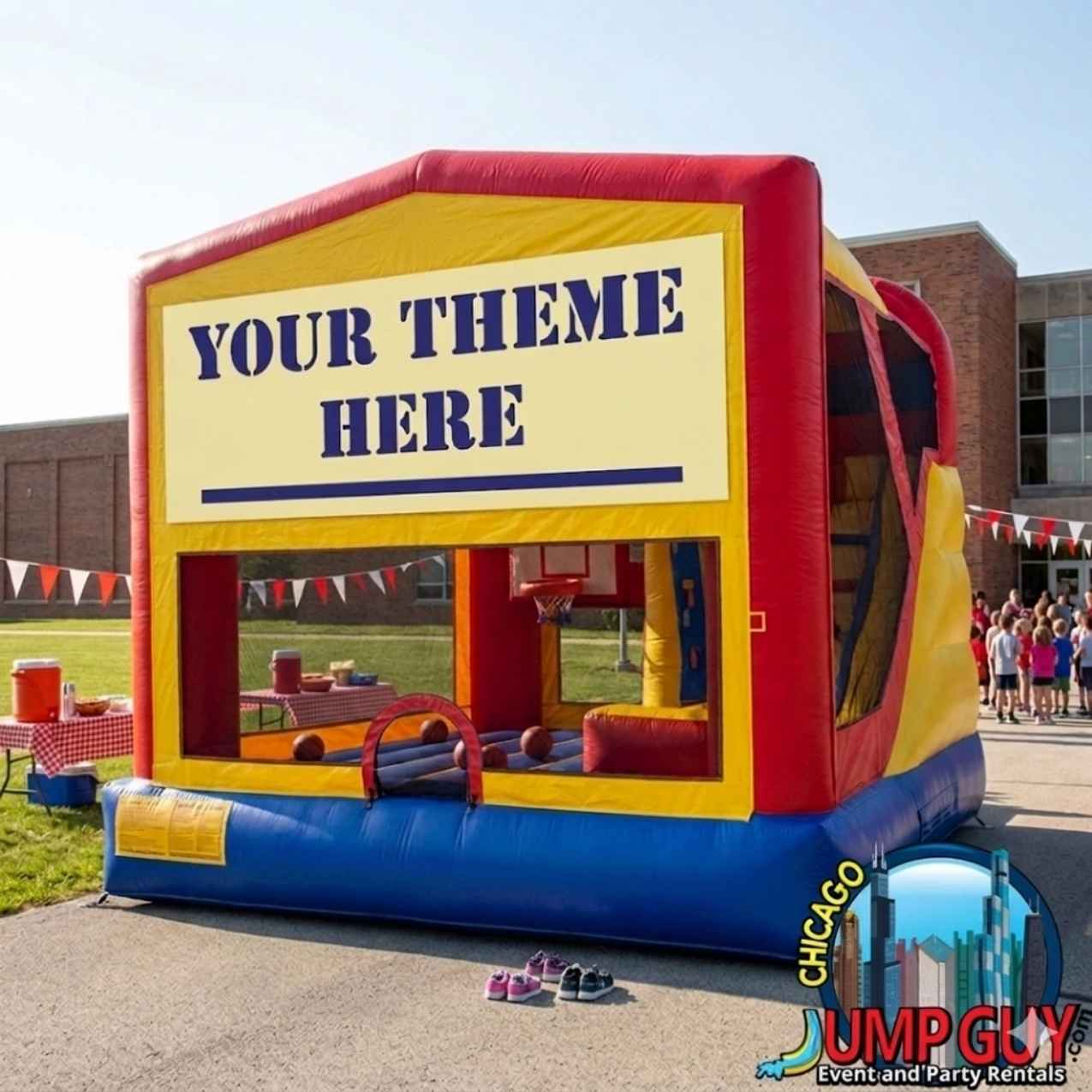 Bounce House 4n1 w Basketball Hoop rental for Lake Bluff IL events in ZIP code 60044