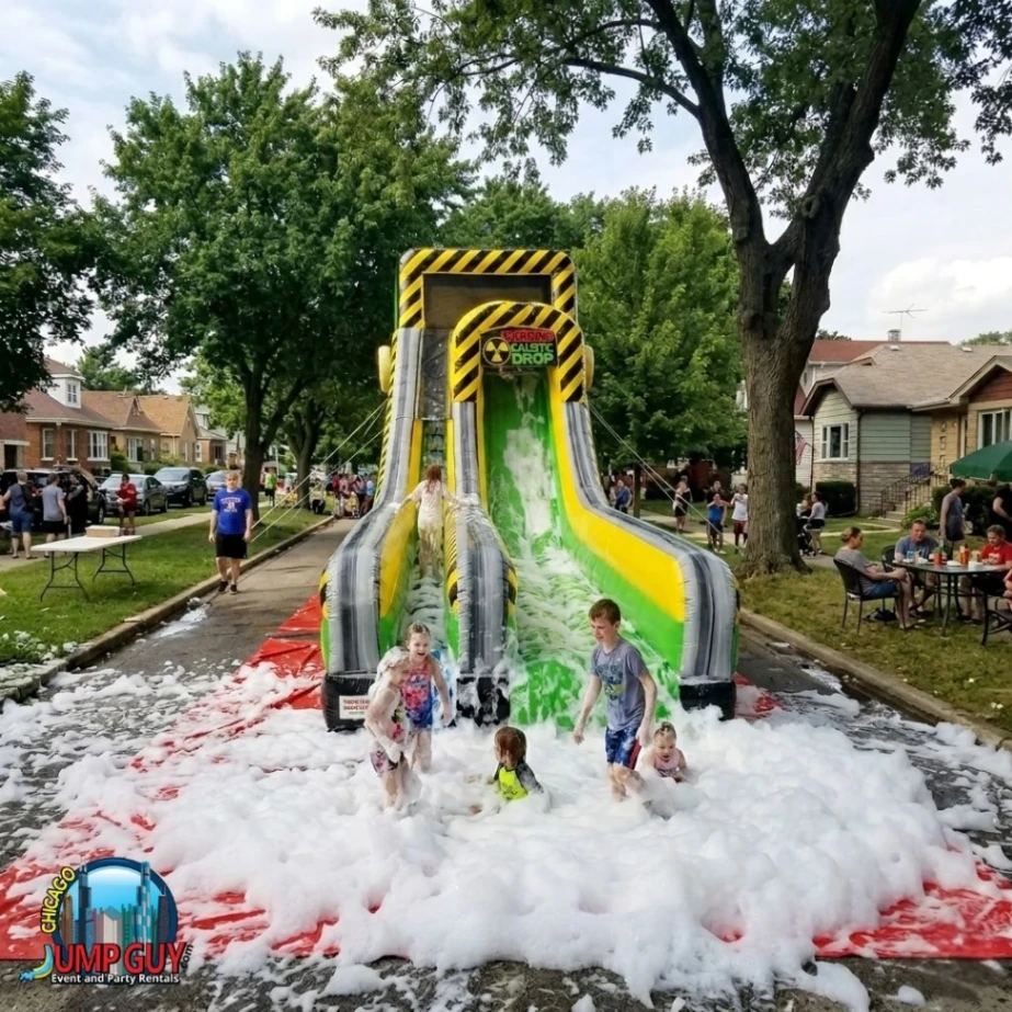foam water slide rental for Lake Bluff IL events in ZIP code 60044