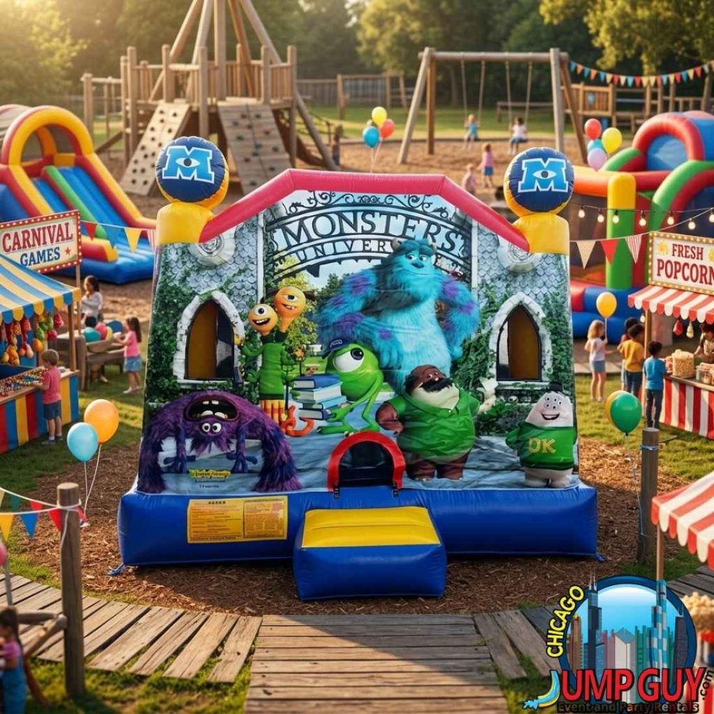 Monsters U 4n1 ComboWhite and Cool Bounce Slide ComboWalk Toddler TownBus 1024x1024 rental for Lake Bluff IL events in ZIP code 60044