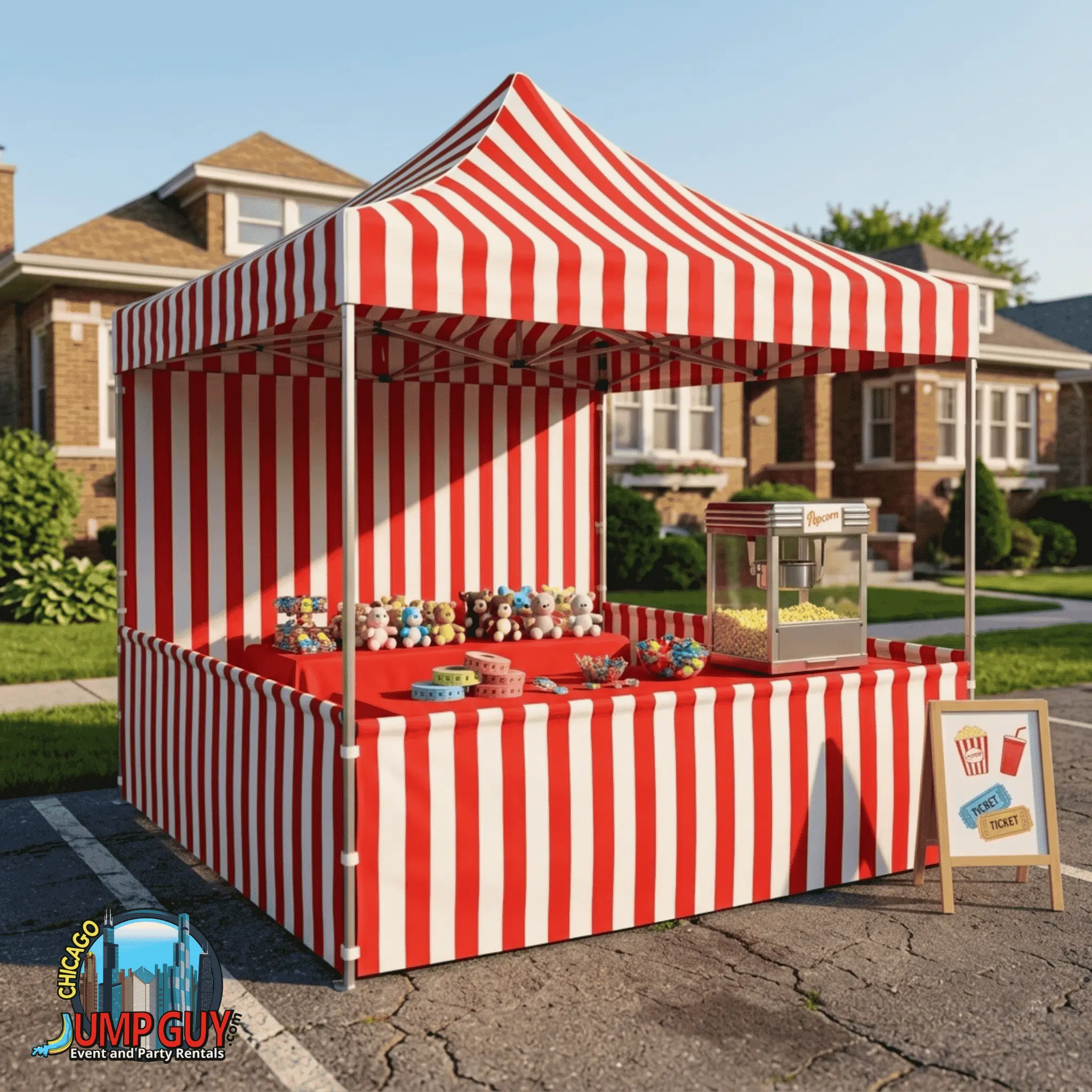 Tent about card rental for Lake Bluff IL events in ZIP code 60044